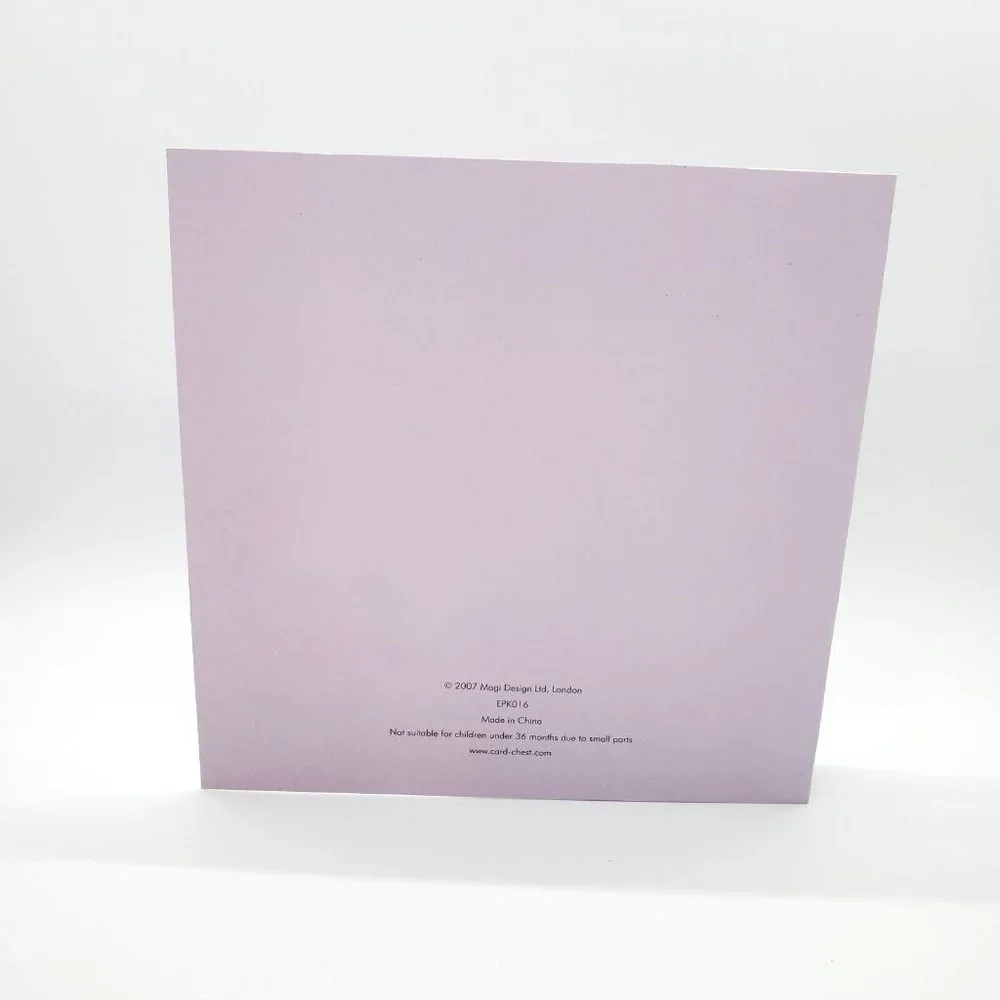 Magi Design London Large Glitter Blank Happy Birthday Greeting Card *Horses*